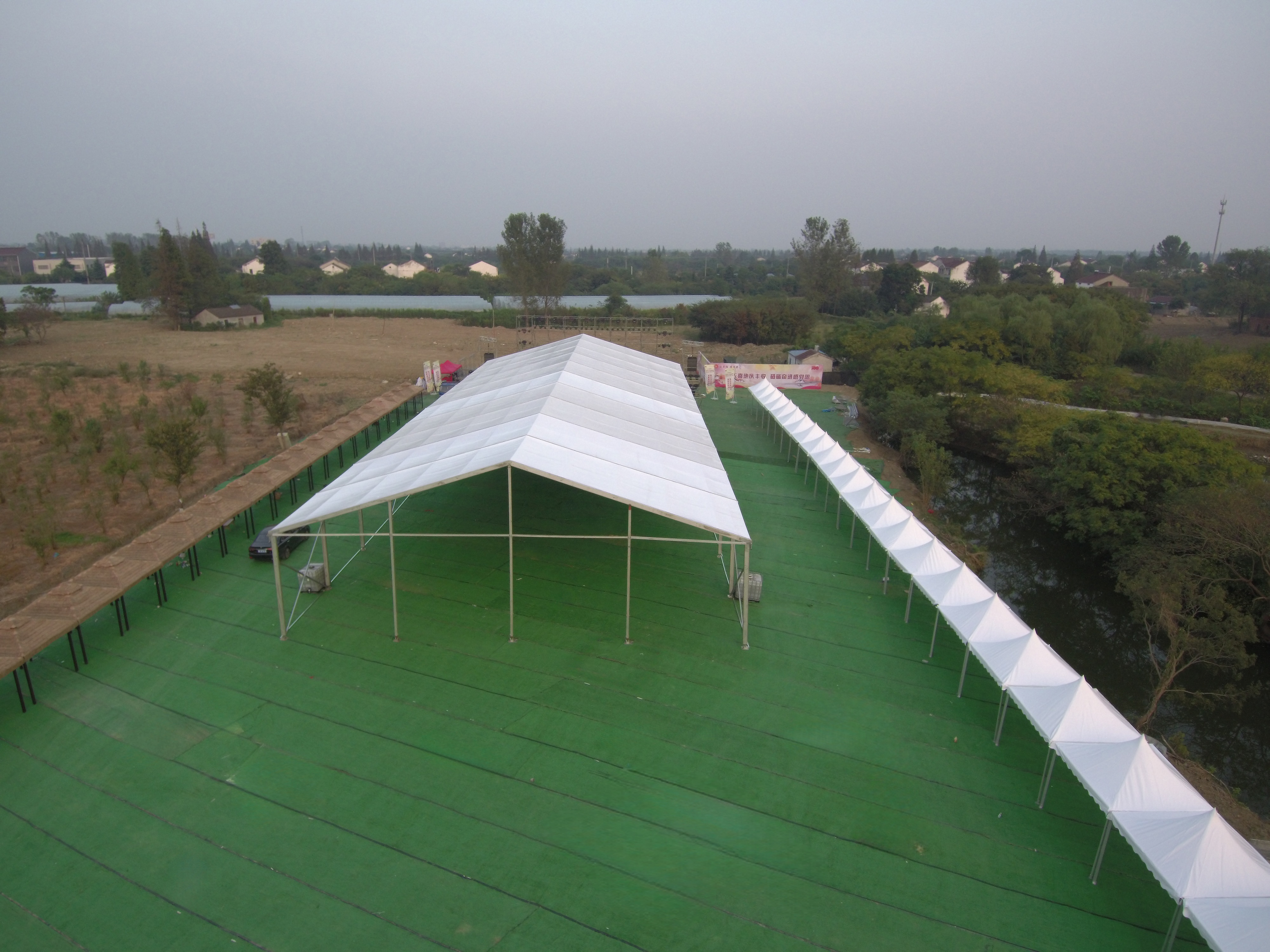 20X50米户外铝合金篷房搭建